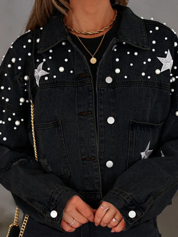 Stars & Planets = Galaxy Denim Jacket