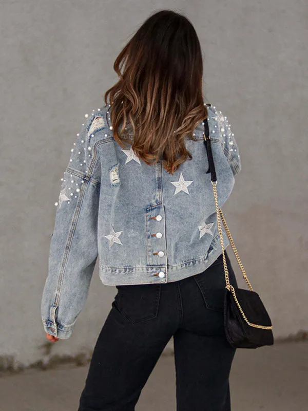 Stars & Planets = Galaxy Denim Jacket