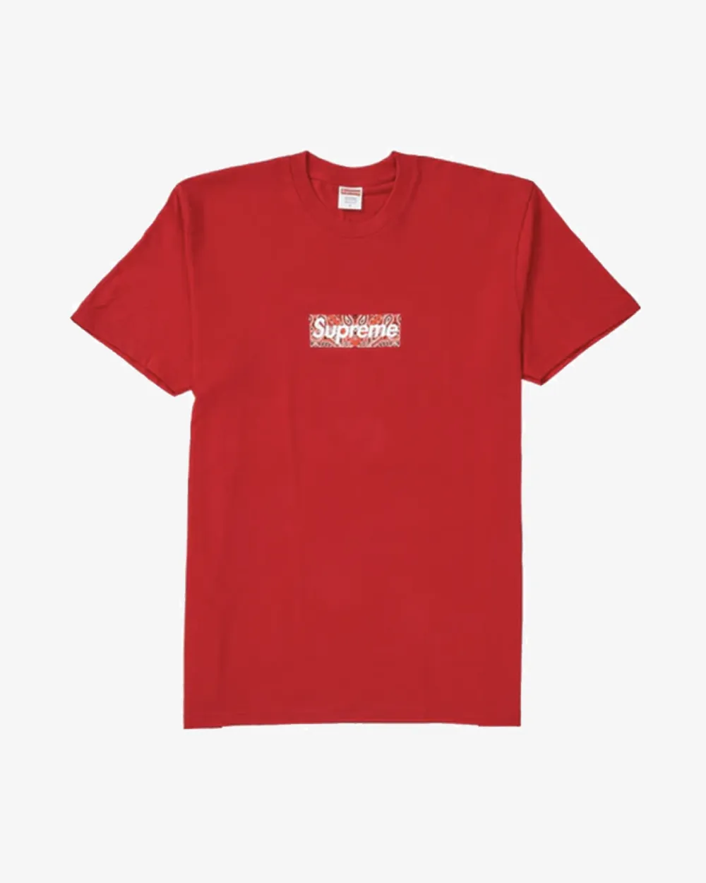 SUPREME FW19 BANDANA BOX LOGO RED TEE -