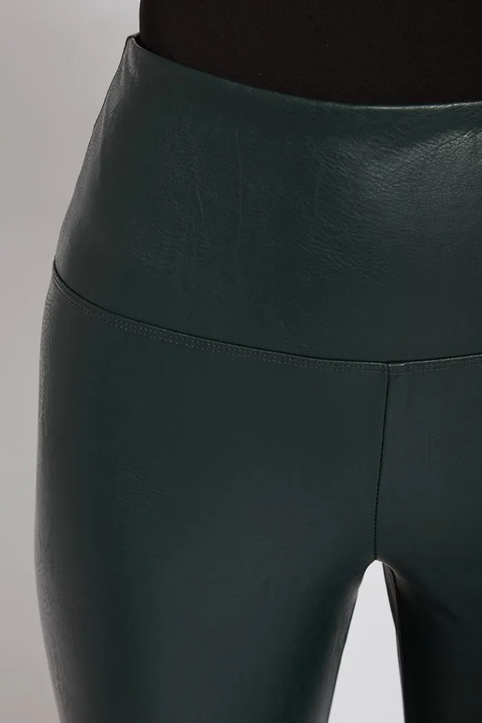 Textured Leather Leggings