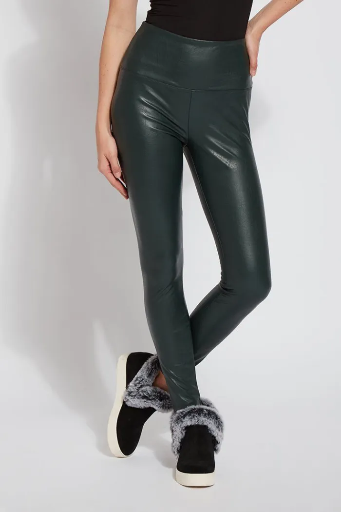 Textured Leather Leggings