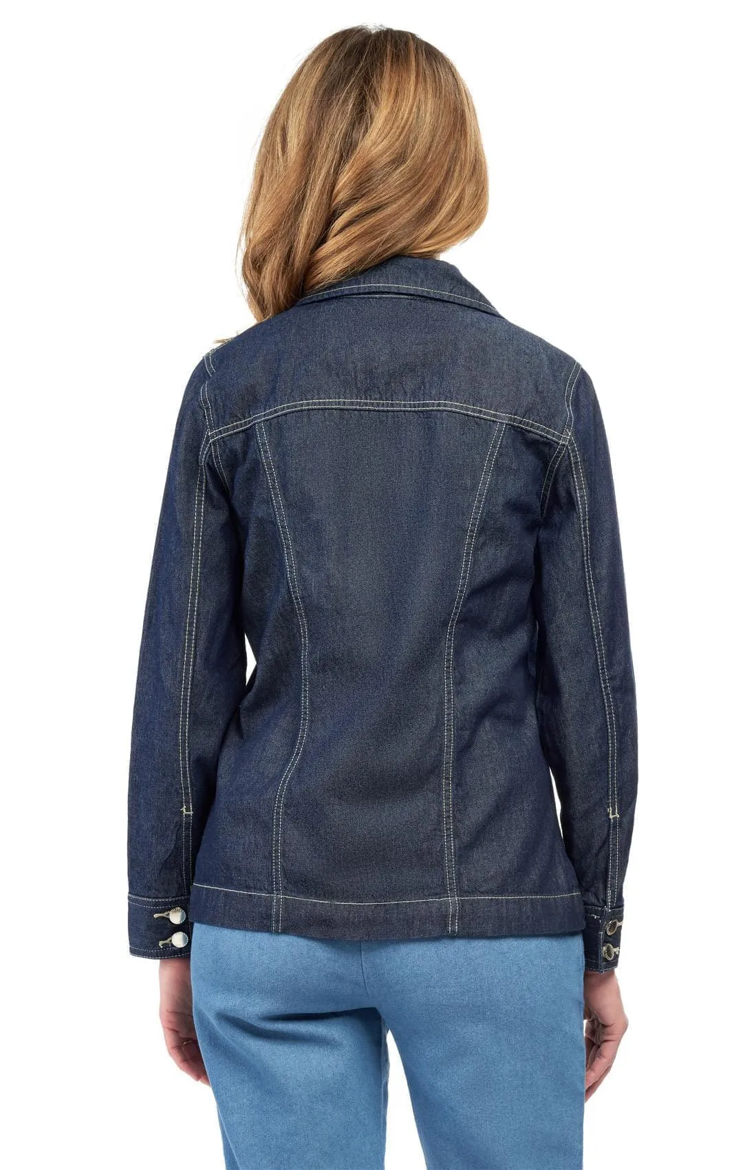 Women's Button Front Classic Denim Jacket